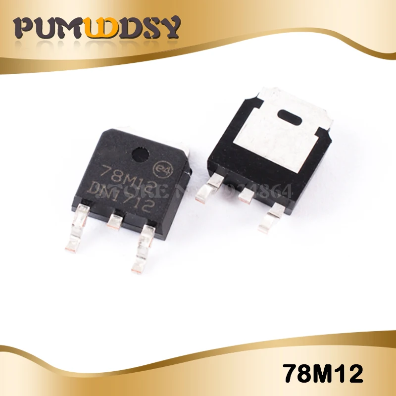 

20PCS 78M12 L78M12CDT L78M12 TO-252-2(DPAK) 12V voltage regulator IC