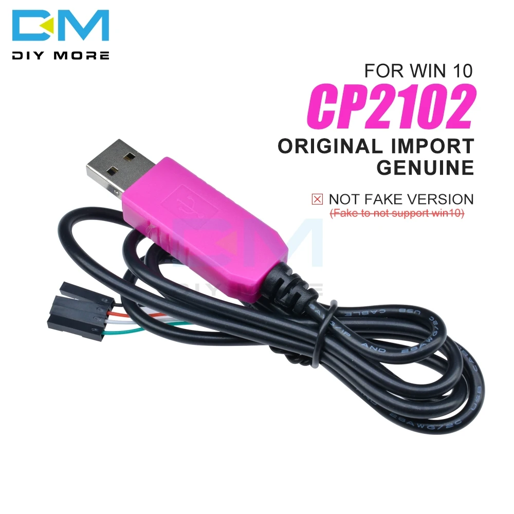 1 м CP2102 USB к UART ttl кабельный модуль 4 Pin 4 P Серийный адаптер загрузка кабельного модуля для Win10 для Arduino Raspberry Pi