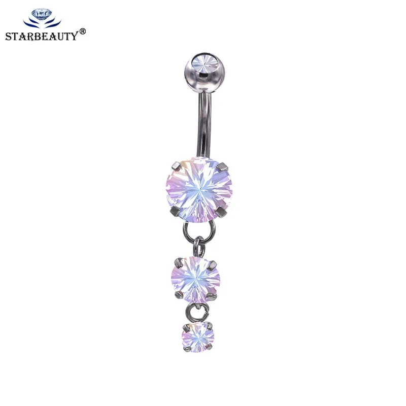 Buy Long Tree Dangle Drop Zircon Shape Belly piercing