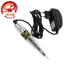 Перманентная ручка для татуажа бровей машина 10 игл 10 наконечников Электропитание набор машинки для татуировок