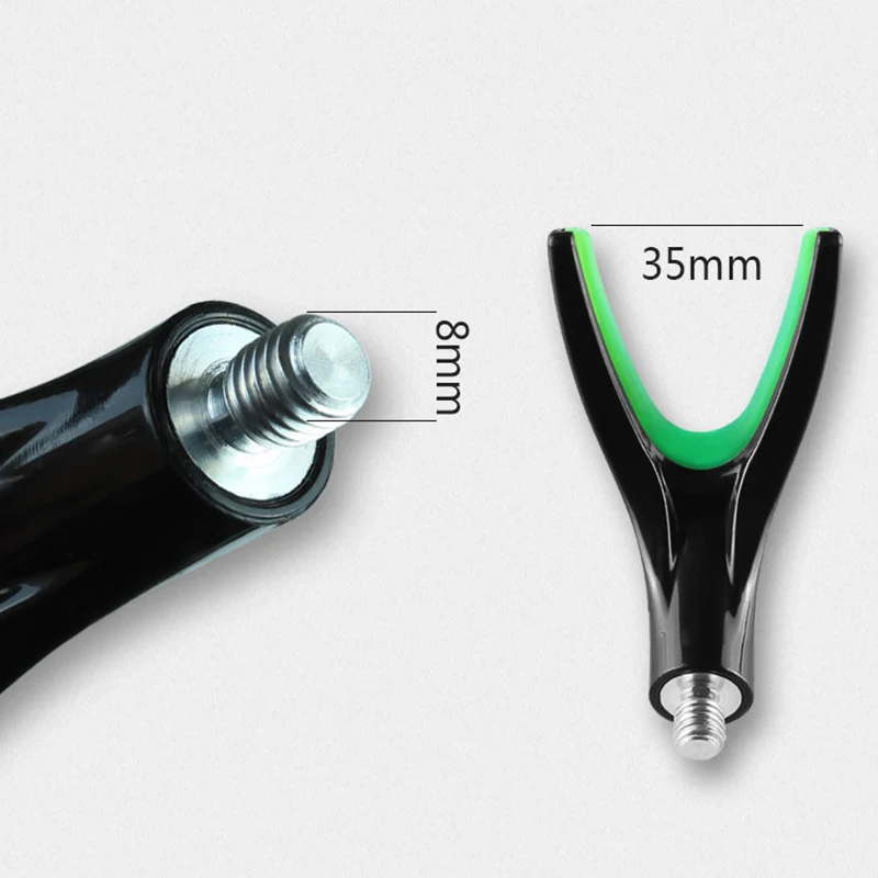 1 шт. M8 винт Металл ABS Рыбалка передняя вилка стержня полюс прикладом ручки Отдых головка захват стойки крепление светящийся держатель снасти инструмент