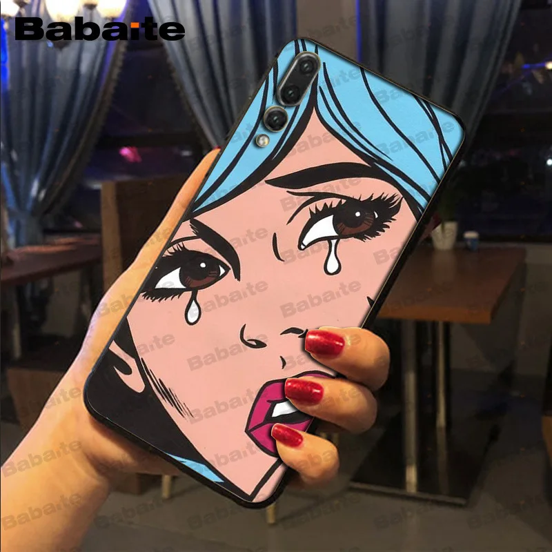 Vintage Pop Art Crying Girl
