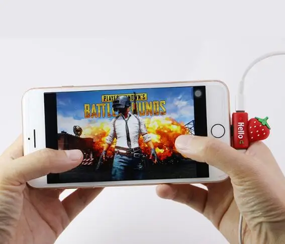 Фрукты 2 в 1 Зарядка и аудио адаптер для наушников для IOS iPhone 6 7 8 Plus X XS Max XR разветвитель для наушников и зарядки