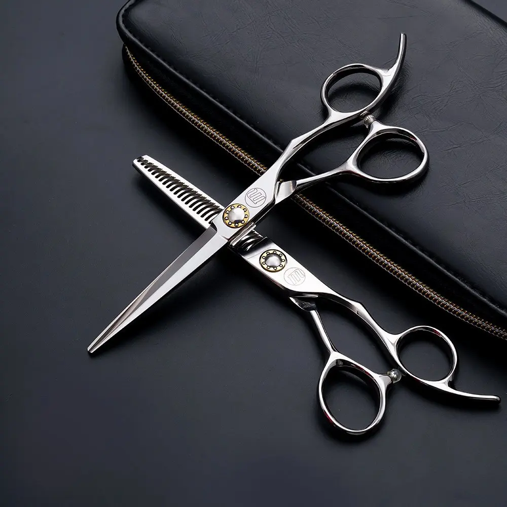 Профессиональные Парикмахерские ножницы moontan 6,0 дюймов, супер Япония 440C, парикмахерские ножницы, винт с подшипником