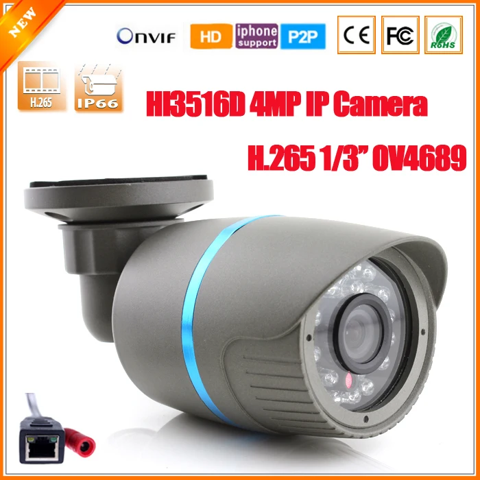 imágenes para H.265 HI3516D + OV4689 cámaras de seguridad IP mp Mini cámara Bullet IP exterior mp ONVIF 2.0 cámara de 4 megapíxeles IR Cut Filter P2P imágenes para H.265 HI3516D + OV4689 cámaras de seguridad IP mp Mini cámara Bullet IP exterior mp ONVIF 2.0 cámara de 4 megapíxeles IR Cut Filter P2P