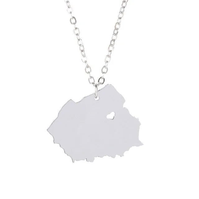 New Poland Map Necklace Gold Silver Color Stainless Steel Pendant Memorial Jewellery | Украшения и аксессуары