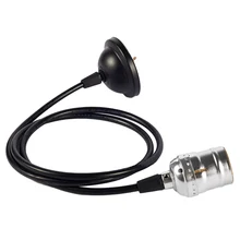 Лидер продаж кулон лампочка винта Разъем 4 цвета в красный горошек с выключателем/без переключателя 110 V/220 V Основание светильника E27 Винтаж подвесной светильник в стиле ретро Базовая деталь резцедержателя