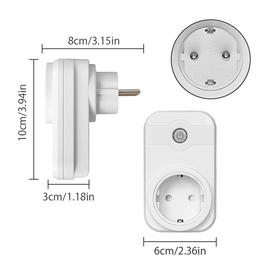 Умная розетка NTON POWER с поддержкой Wi Fi и таймером|wifi smart power|eu plugpower socket eu |