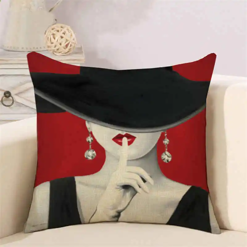 lady portrait cushion cover (7)