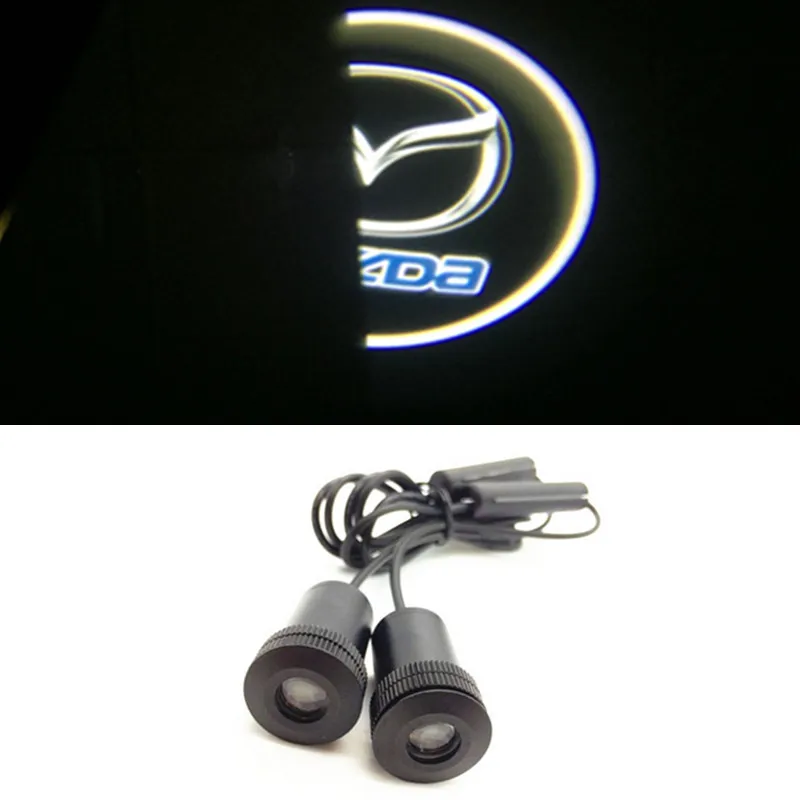 

2 X  car door light ghost shadow welcome light logo projector emblem For mazda36 cx-5 cx 5 cx5 mazda 6 2014 323 m5 ATENZA