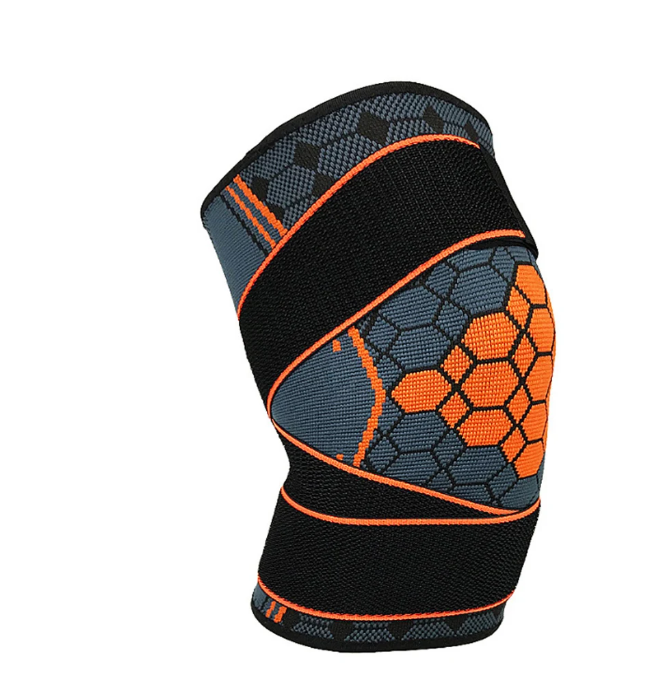 REXCHI 1 шт. спортивные наколенники давление колено поддержка безопасности Защитное снаряжение Регулируемый эластичный Brace Pad Баскетбол волейбол