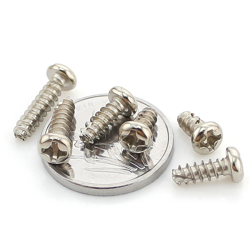 

100PCS-M3*5/6/8/10/12/16 B-type Tail Self-tapping / Round Head Cross Tail Self-attack / Slotted Tapping Screws