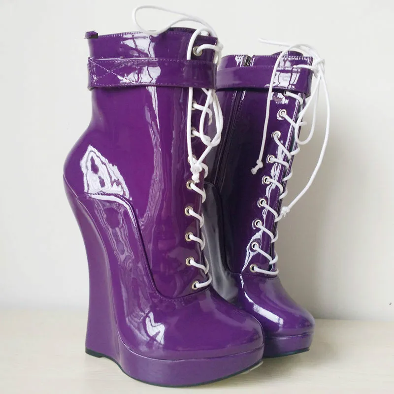 Sexy 18 Suela Alto Cuña Punky Botas Ballet A97 Cm Ultra Tobillo up Hoof Señora La Talón De Lace vScqvAxzrw