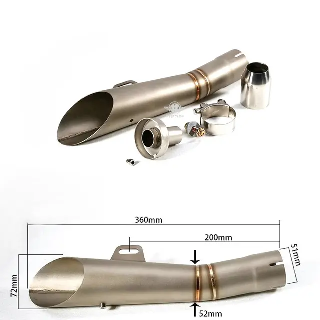30mm Edelstahl Auspuff Schalldämpfer - Hitzebeständig & Abnehmbar Für Motorräder & Generatoren