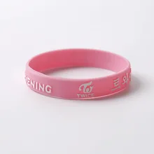 Корейская популярная женская команда два раза силиконовый браслет дропшиппинг