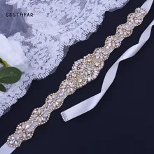 Ручной работы кристалл свадебные Ремни Золотой горный хрусталь свадебное платье пояс Формальные Свадебные аксессуары Свадебная лента пояс-кушак