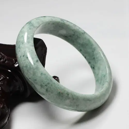 

free shipping 01984 Certified Grade "A" Natural Green Jadeite Jade Gems Bangle Bracelet