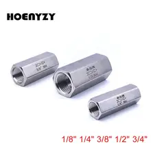 1/" 1/4" 3/" 1/2" 3/" BSPP Женский полный порт односторонний воздушный обратный клапан 304 из нержавеющей стали водный компрессор для жидкости односторонний