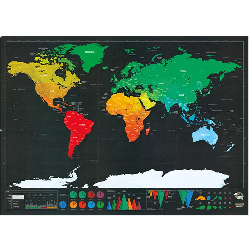 Скретч-карта мира, персонализированная карта для путешествий, Карта мира Делюкс, стираемая карта мира, украшение для дома, обучающая игрушка для детей
