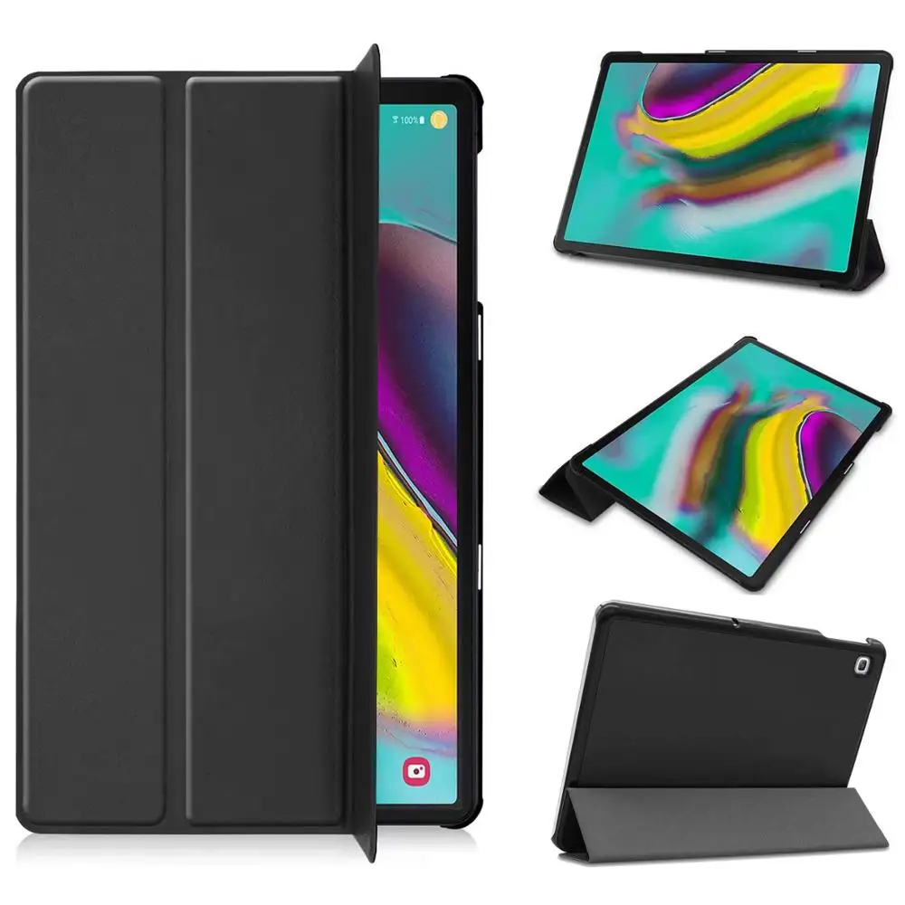 

Kemile For Samsung Galaxy S5E T720 T725 Case Ultra-thin Trifold Smart Stand Cover For Samsung S5E SM-T720 SM-T725 10.5 Case