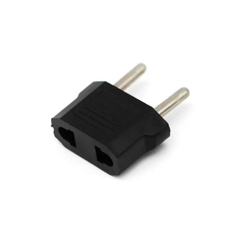 Universal Travel Wall AC Power Charger Outlet Adapter Converter 2 Round Socket Input Pin US To EU Plug USA To Euro Europe Travel (3)
