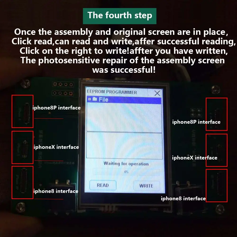 Телефон ЖК-экран Фоточувствительный программатор данных файл чтения записи резервный инструмент для iPhone 8 8plus iPhone X
