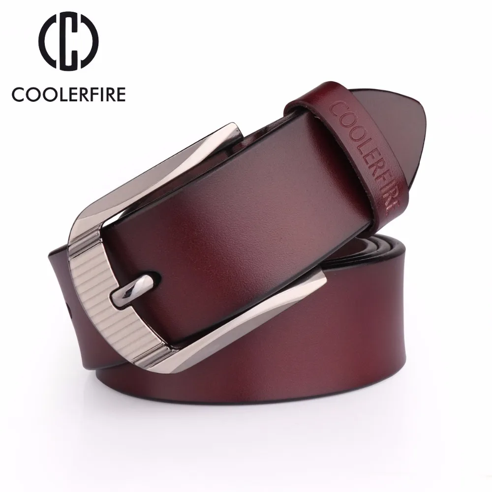 

2017 Belt Men Genuine Leather Luxury Strap Belts for Male Buckle Fancy Vintage Jeans men genuine leather belts HQ057