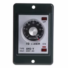 0-60 seconds/minutes Power On Delay Timer Relay With Socket Base AC 220V AH2-Y Time Switch dkj y 60 minutes 15a delay timer switch for electronic microwave pressure oven cooker