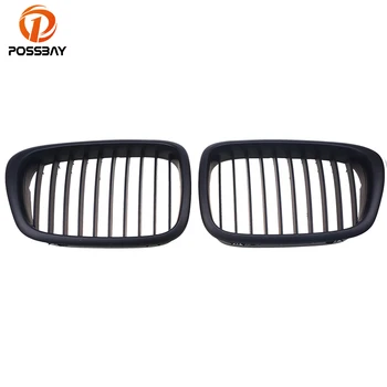 

POSSBAY Matte Black Car Front Center Kidney Grill Grille for BMW 5-Series E39 M5 530i/535i/540i/540iP/M5 1998-2003 Car-Styling
