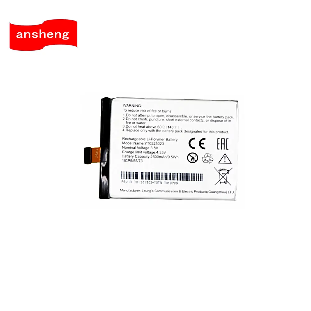 

High Quality 2500mAh YT0225023 Battery For Yotaphone 2 YD201 YD206 Smartphone