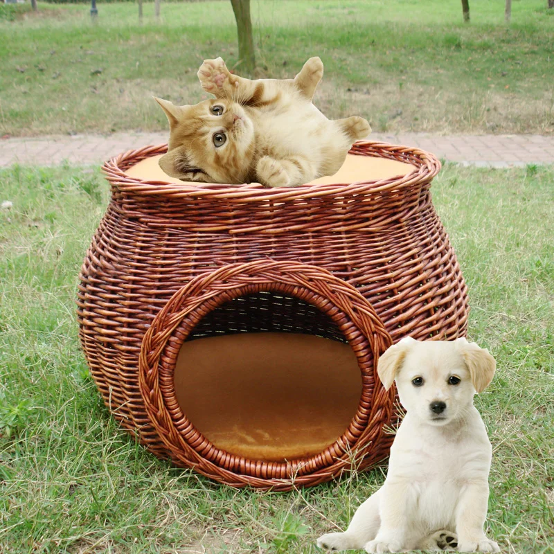 portable willow wicke pet basket pet house pet products pet's house