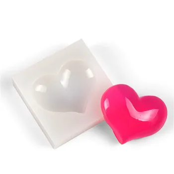 

Silicone Mold Heart DIY Epoxy Resin Crafts Jewelry Making Handmade Tools Mirror Crystal Molds Cake Fondant Chocolate