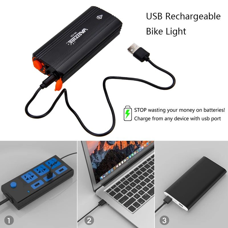 USB Перезаряжаемые велосипед свет 2 XM-L T6 светодио дный передний руль велосипеда фар 4 режима Водонепроницаемый Велоспорт лампы