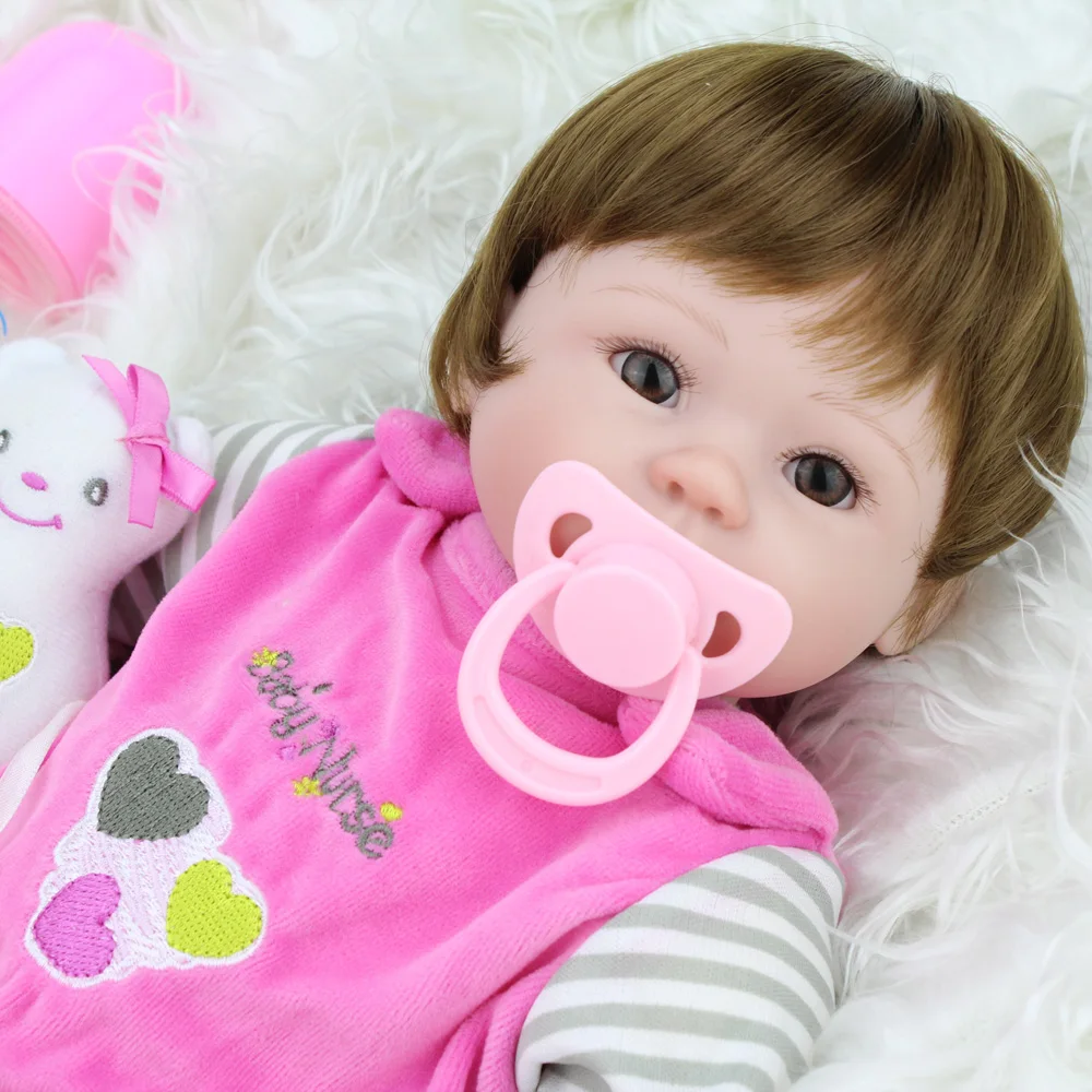 

NPKDOLL 42 cm Lifelike BeBe Doll Reborn Realistic Baby Girls Toys Soft Silicone Reborn Baby Dolls Kids Christmas Gift COLLECTION