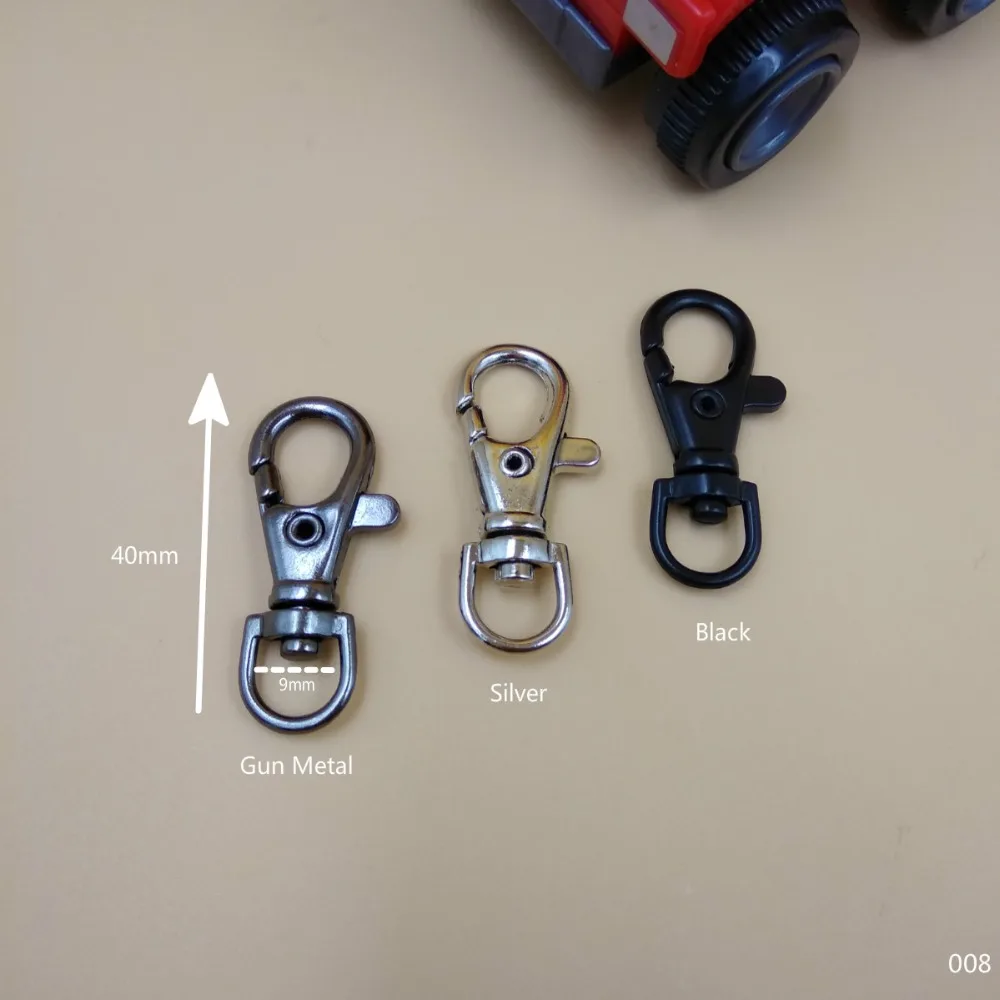 Free Shipping 10pcs 10mm Width Small Metal Swivel Lobster Clasps Clips