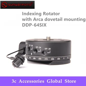 

SUNWAYFOTO Indexing Rotator with Arca dovetail mounting DDP-64SIX Indexing Head For Dslr 360 Panoramic Tripod Head Aluminum