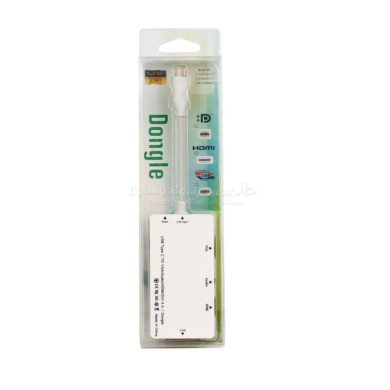Adapter USB type-C to VGA  AUDIO HDMI DVI (3)