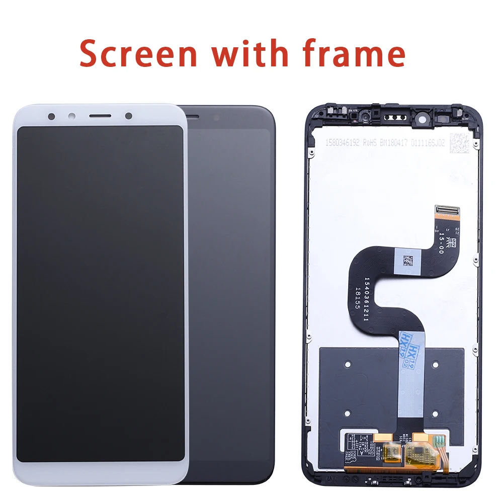 

For Xiaomi Mi A2 MIA2 LCD Display Digitizer Touch Screen Assembly for Xiaomi Mi 6X MI6X Replacement Repair Parts White 5.99 inch
