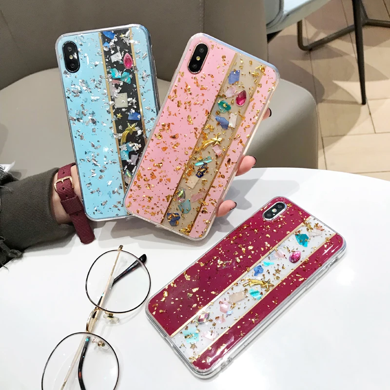 Чехол для телефона Iphone XS MAX XR X 8 7 6s 6 Plus роскошный чехол с 3d-изображением метеора