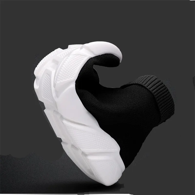 Sock Running Shoes Winter Sneakers Men High Ankle balenciaca sneakers Size 35-47 Stretch Fabric Black Womans Sports Footwear 