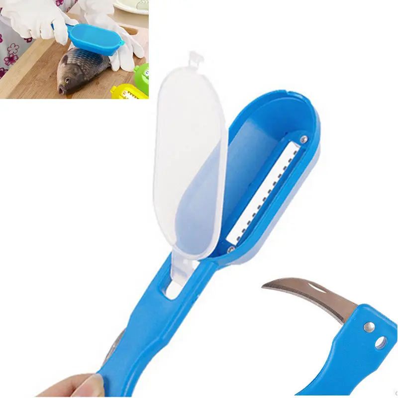 

Fish Scales Skin Remover Scaler and knife Fast Cleaner Home Kitchen Clean Tools