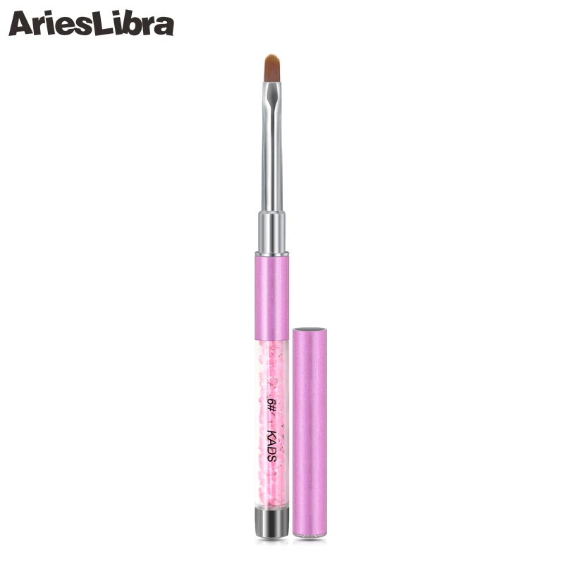 

AriesLibra Nail Art Brush Pens Pink UV Gel Nail Polish Painting Drawing Brushes Acrylic Design Builder Manicure Pedicure Set