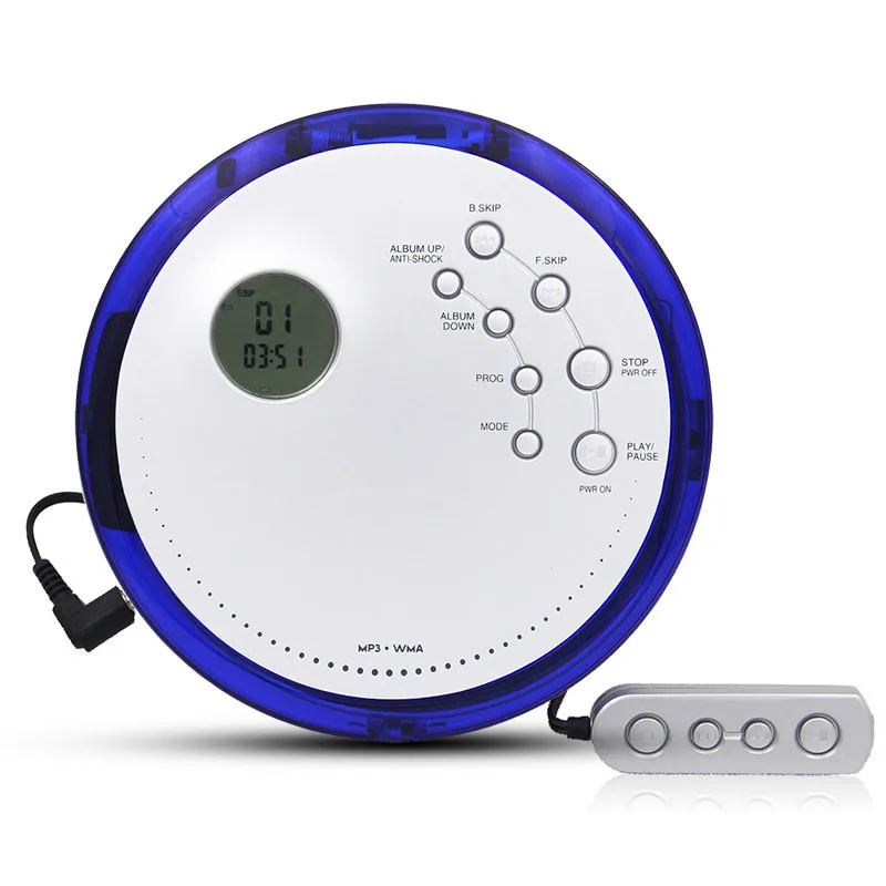 Portable Cd Player Walkman Shockproof Anti Scratch Support Disc