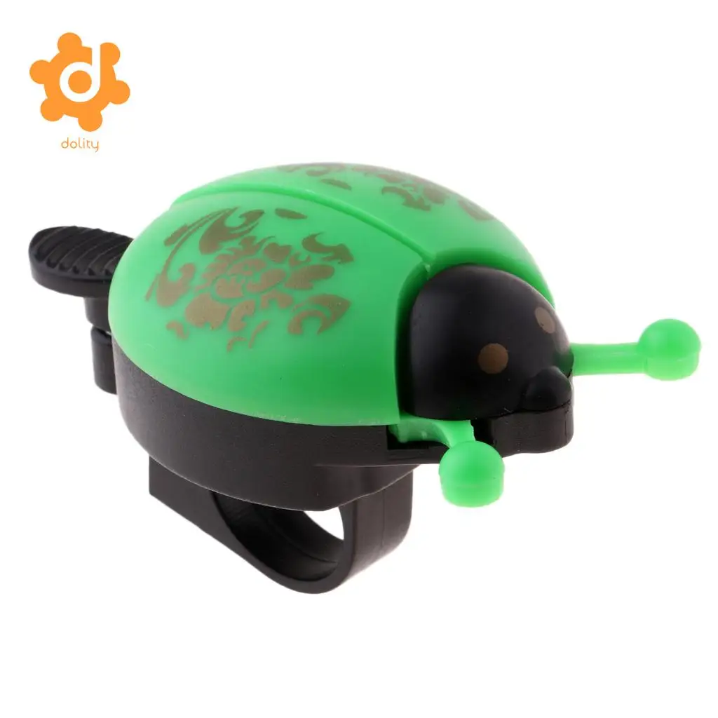 Lovely Funny Kids Children Beetle Ladybug Ring Bicycle Bell for Boys Girls Cycling Bike Ride Alarm Mountain Bike Trumpet Horn