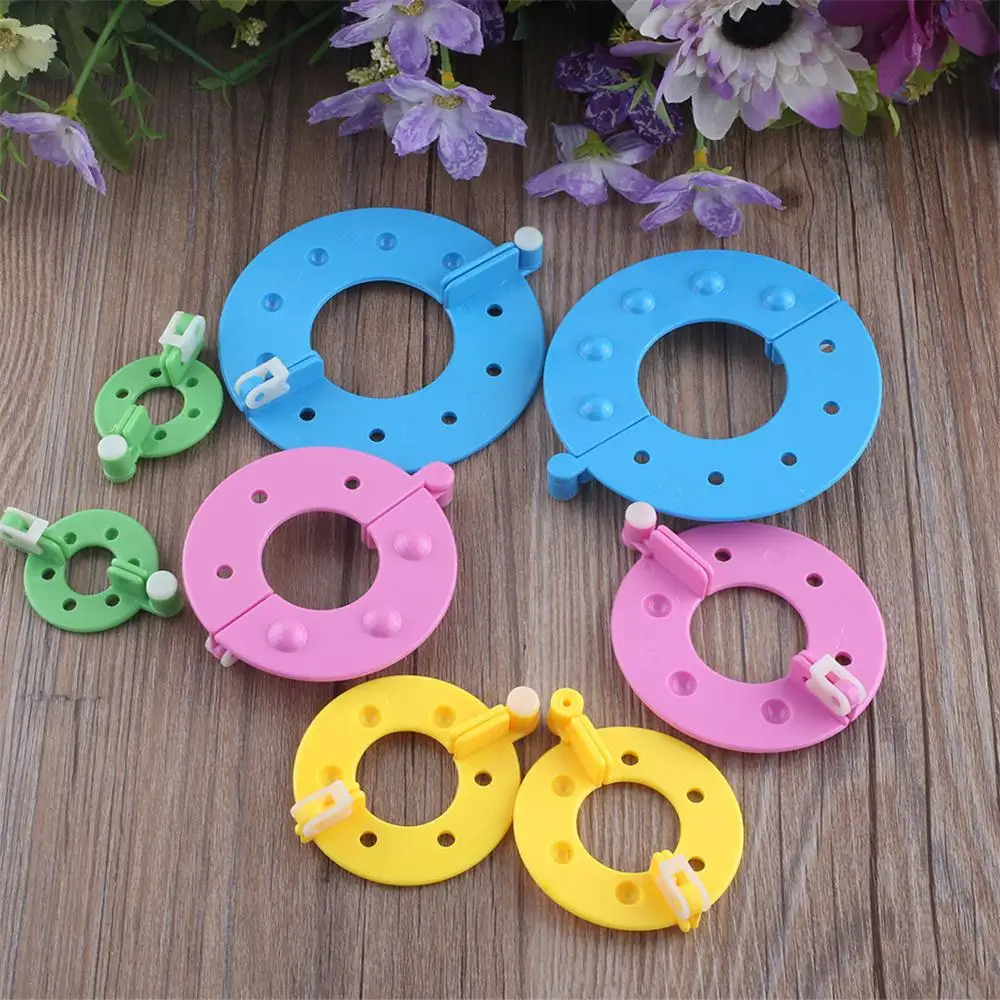 

2015 Useful DIY Tool 4 Sizes Fluff Ball Weaver PomPom Maker Knitting Kit Familily Kid DIY Needle Craft