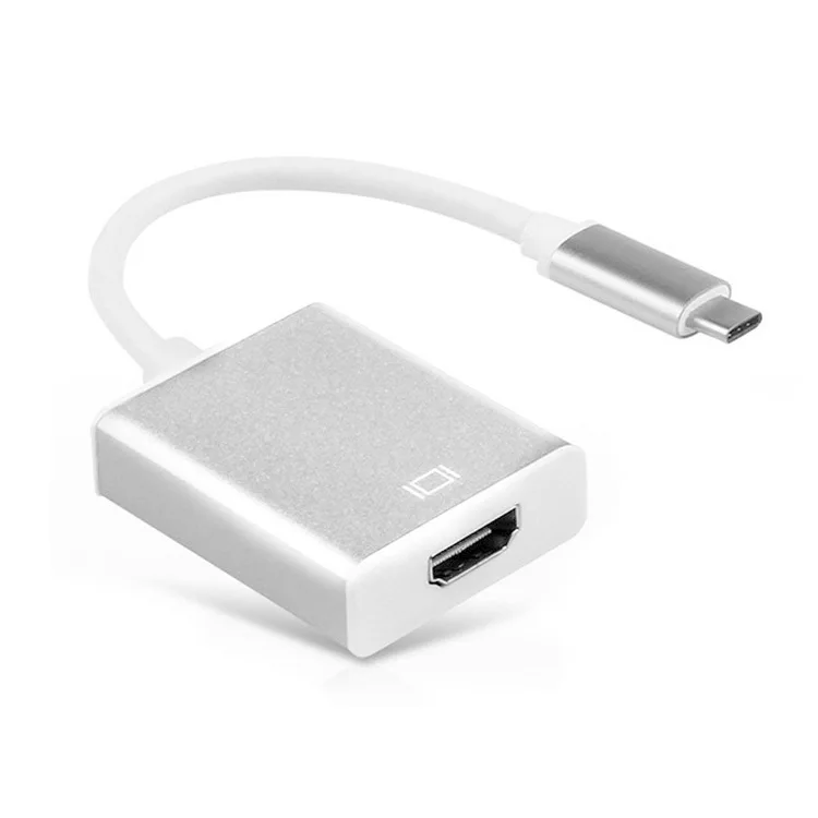 Usb type C к HDMI адаптер, USB 3,1(USB-C) к HDMI адаптер конвертер «Папа-мама» для MacBook2016/huawei Matebook/Smasung S8 - Цвет: A version sliver