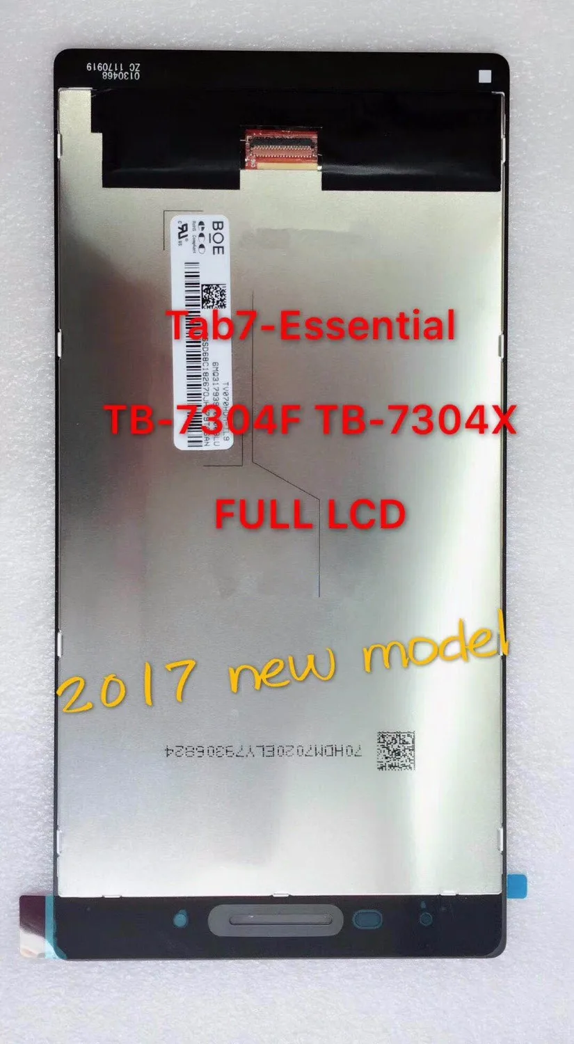 new original high quality For Tab7-essential tb-7304f tb7304x model LCD Display and with Touch Screen Digitizer Assembly 7 inch 1024x600 capacitive touch screen panel fully laminated assembly module mipi interface horizontal display lcd