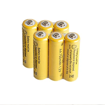 

6psc/lot 1.2v 700mah AA remote control toy rechargeable Ni-cd rechargeable battery AA 1.2V 700mAh free shipping