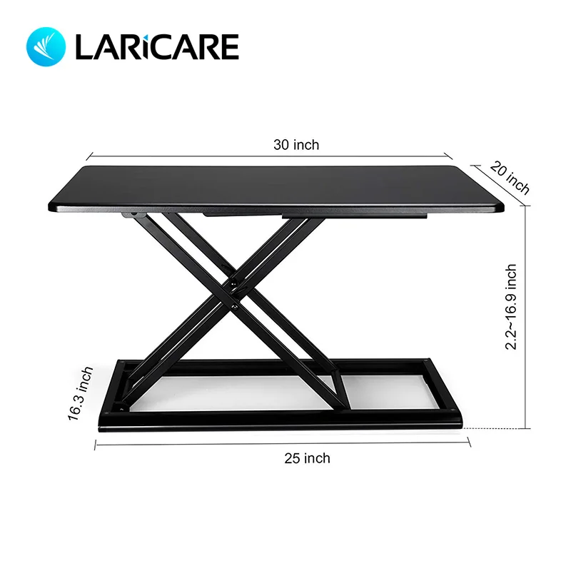 LairCare الجلوس الوقوف مكتب للحاسوب شخصي. ارتفاع قابل للتعديل و مكتب عمل. دعم جميع محمول ، مراقب ، المتكاملة الكمبيوتر