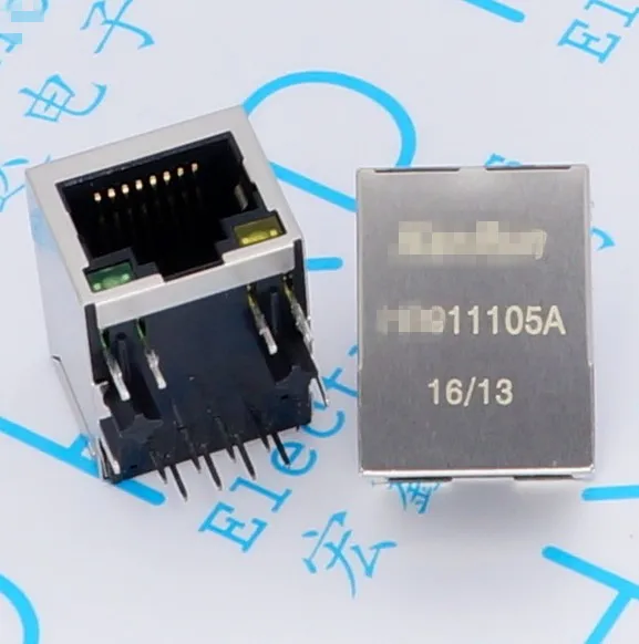 

10pcs/lot HR911105A with filter RJ45 network base HY911105A network isolation transformer filter